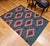 Vintage Southwestern Kilim Rug, Flat-Woven Wool, Geometric Pattern, Green & Red, 4x5 For Sale - Image 10 of 13
