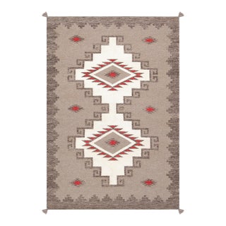 Pasargad Home Tuscany Mocha Wool Area Rug- 3'11'' X 6' 0'' For Sale