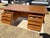 Danish floating Teak desk designed by renown Danish designer Kai Kristiansen for Feldballes Mobelfabrik, Model FM 60,...