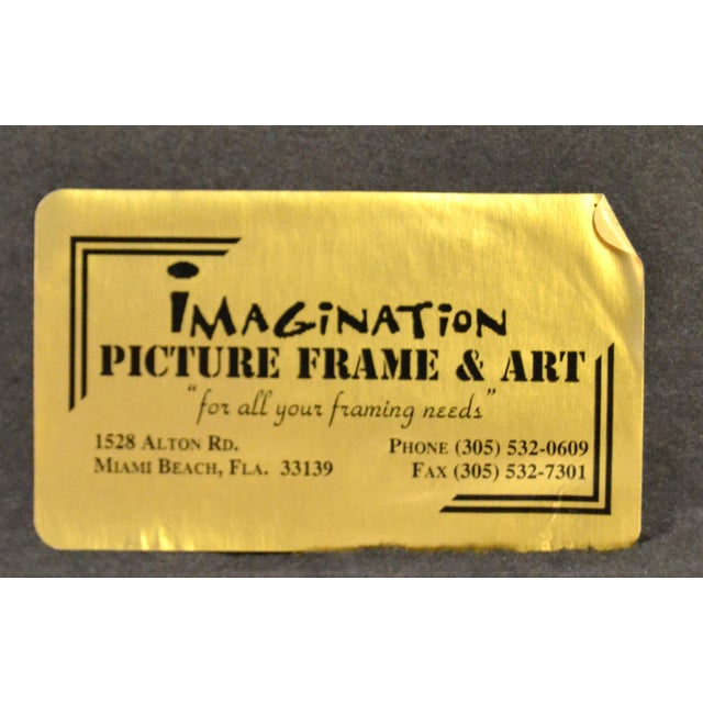 2004 Original Diego Lukezic Framed Print Art Tango Dog New Orleans Streetcar For Sale - Image 10 of 18