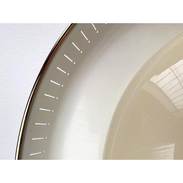 Beige Mid-Century Metal and Glass Plafoniere Ceiling, 1960s For Sale - Image 8 of 18