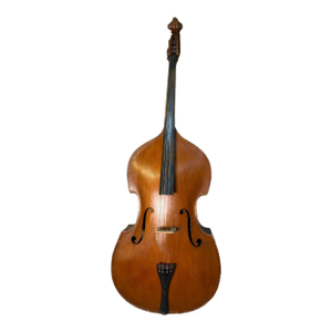 German Carved Roundback Upright Bass Guitar