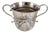 Antique Queen Anne Britannia Silver Porringer with 1709 Half Crown, 1709 For Sale