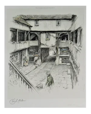 Cecil Charles Windsor Aldin, New Inn, Gloucester, Circa 1930