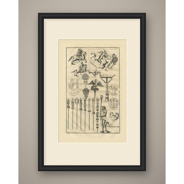 This is an original antique copper engraving, uncolored, a single page plate from the fourth volume of montfaucon's...