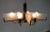 Art Deco Chandelier in Chrome, Wood and Sandblasted Glass, 1940s For Sale - Image 4 of 13