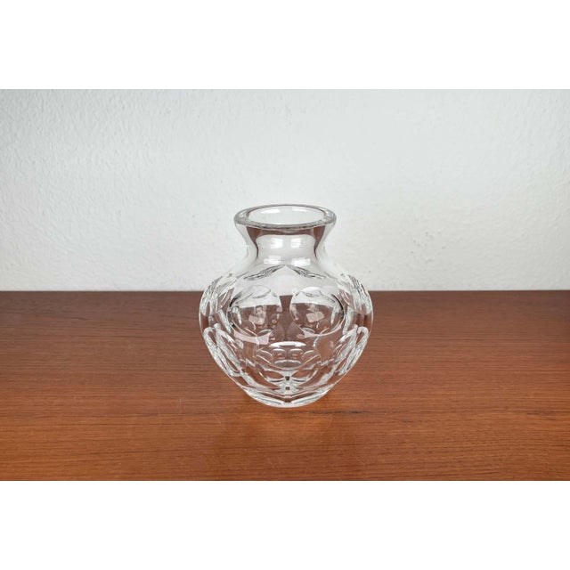 Mid-Century Modern Mid-Century Modern German Vase in Lead Crystal Glass, 1960s For Sale - Image 3 of 12