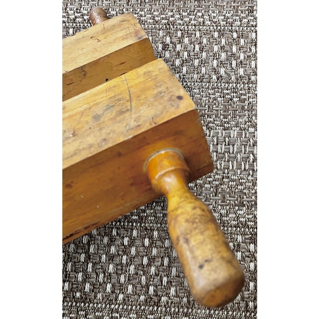 Vintage Professional Bookbinding Thick Block Finishing Press For Sale In Tampa - Image 6 of 12