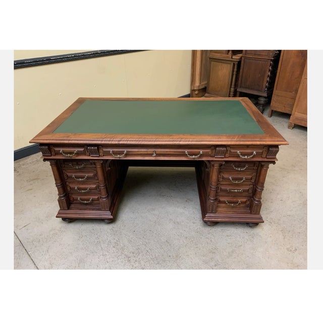 Antique Neo-Renaissance Desk, 1880 For Sale - Image 15 of 15
