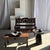 Side Table in Black Mango Wood with Minimalist Conical Base, 1980s For Sale - Image 6 of 11