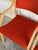 Red Red Fabric Bentwood Armchairs Pair Scandinavian Mid-Century Modern 1970s For Sale - Image 8 of 12