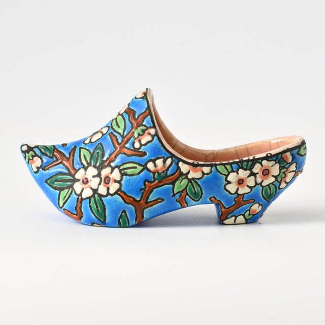 French Pottery Shoe from Longwy, 1930s For Sale - Image 4 of 10