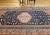 Antique Persian Malayer Tribal Gallery Rug, Hand-Knotted Wool, Geometric Pattern, 5x13, Terracotta & Navy For Sale - Image 12 of 18