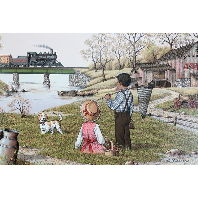 Late 20th Century Serigraph " Kid Playing" For Sale In Miami - Image 6 of 7