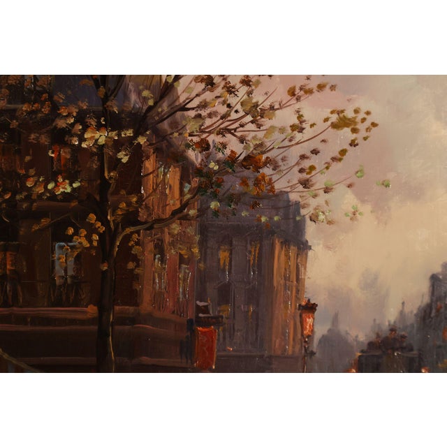 Impressionist Style Painting, Street Scene. Emilio Payes For Sale - Image 14 of 18