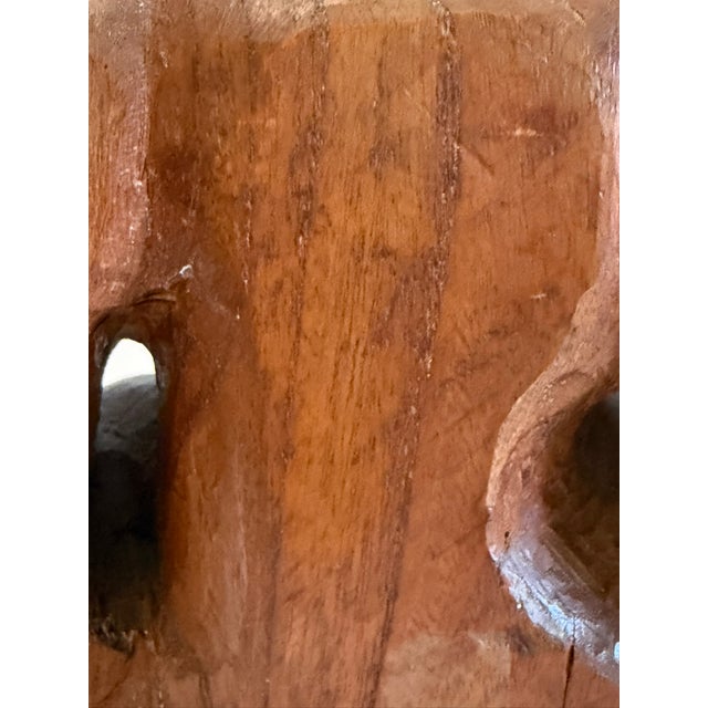 Antique Wood Carving of a Monkey in a Monk's Robe For Sale - Image 9 of 15