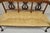 Vintage Italian Neoclassical Cherry Wood Dolphin Lyre Carved Rush Seat Bench For Sale - Image 11 of 12