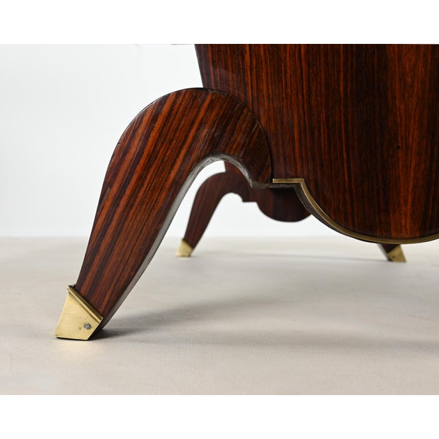 Vintage French Art Deco Rosewood Dining Table, 1930 For Sale - Image 13 of 17