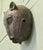 1950s Large African Benin Bronze Leopard's Head, 1950 For Sale - Image 5 of 9