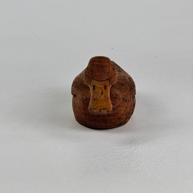 Vintage Hand Carved of Butternut Wood Duck by James Bloomer of Whitesburg, Kentucky For Sale In New York - Image 6 of 12