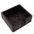 Artifacts Rattan Cocktail Napkin Holder with Cutout, Tudor Black For Sale - Image 4 of 6
