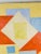Yellow Mid-Century Modern Geometric Abstract Oil on Canvas by Sara Harris For Sale - Image 8 of 11