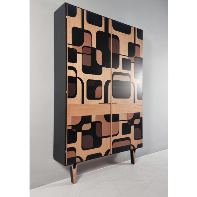 Brown Vintage Wall Unit, 1970s For Sale - Image 8 of 12
