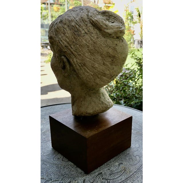 Artist's Bust of a Woman, 1960s For Sale - Image 3 of 8