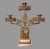 Early 20th Century Antique Victorian Gilt Cast Metal 3 Light Figural Candelabra Girl With Animals For Sale - Image 5 of 5