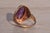 The Mount Elbert: Elongated Oval Sapphire in Antique Filigree Ring For Sale In Philadelphia - Image 6 of 11