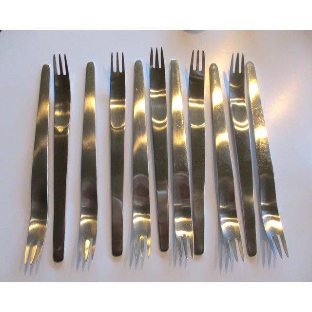 Arne Jacobsen 75 Piece Aj Flatware Set 12 - 6 Pc. Place Settings Denmark For Sale In Cincinnati - Image 6 of 11