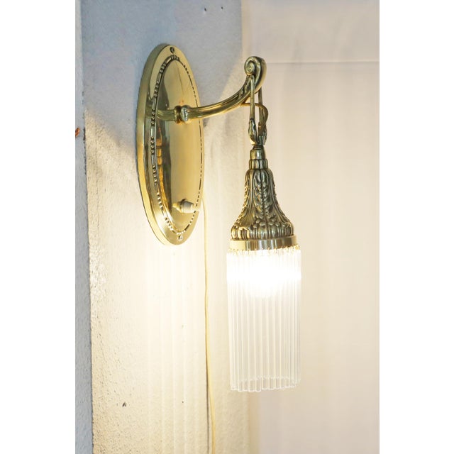 Antique Art Nouveau Wall Lamp, 1890s For Sale - Image 9 of 11