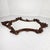 Ornate Rococo style carved wood frame with regal crown detail at the top, floral motif at the bottom and scrollwork on the...