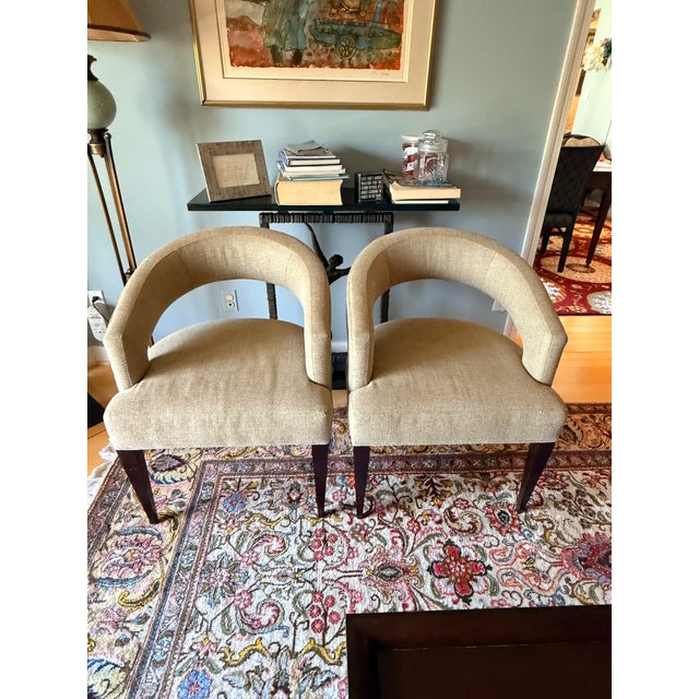 Transitional Pair Precedent by Sherrill Ella Armchairs For Sale - Image 3 of 10