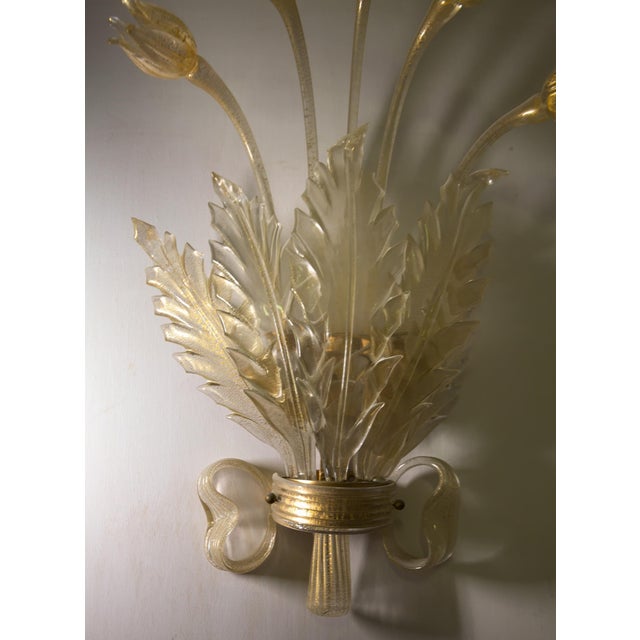 Vintage Lamps in Murano Glass with Gold Leaf, 1930s, Set of 2 For Sale - Image 17 of 18