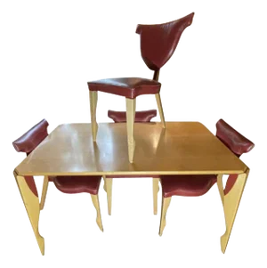 Anthropomorphic Dining Set by Dick Evers for Leolux, 1993, Set of 5