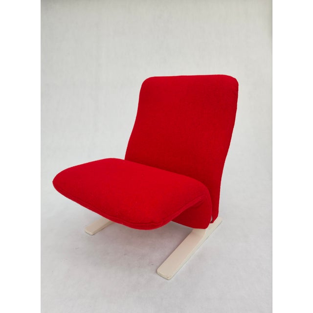 Red Concorde Chaise Lounge by Pierre Paulin for Artifort, 1970s For Sale - Image 8 of 11