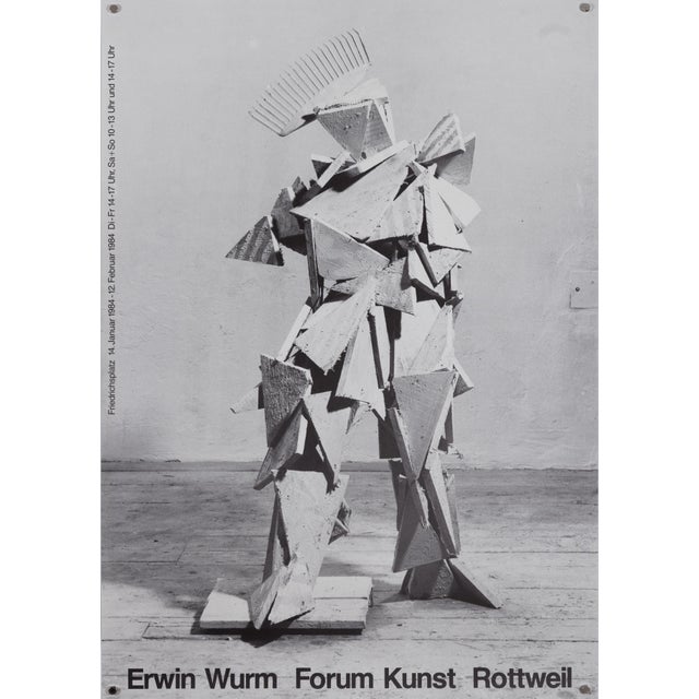 Erwin Wurm at Forum Art Rottweil Exhibition Poster, 1987 For Sale - Image 9 of 9