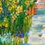 Blue M. Gimenez, Country House with Sunflowers and a Girl, Oil on Canvas, Framed For Sale - Image 8 of 9