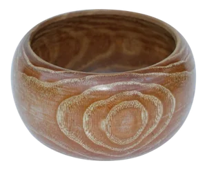 Hand Turned Exotic Wood Bowl