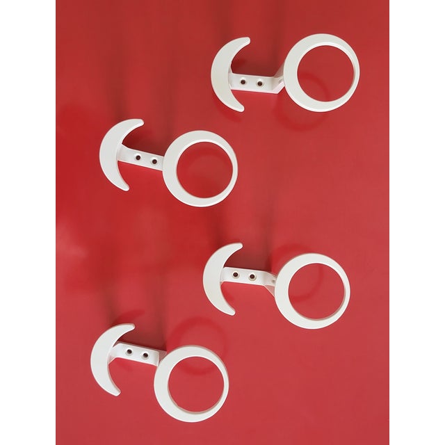 Vintage Austrian Coat Hooks, 1970s, Set of 4 For Sale - Image 4 of 8
