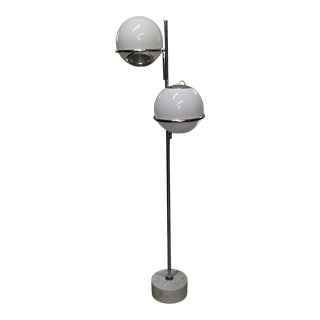 Reggiani Italian Double Orb Floor Lamp For Sale