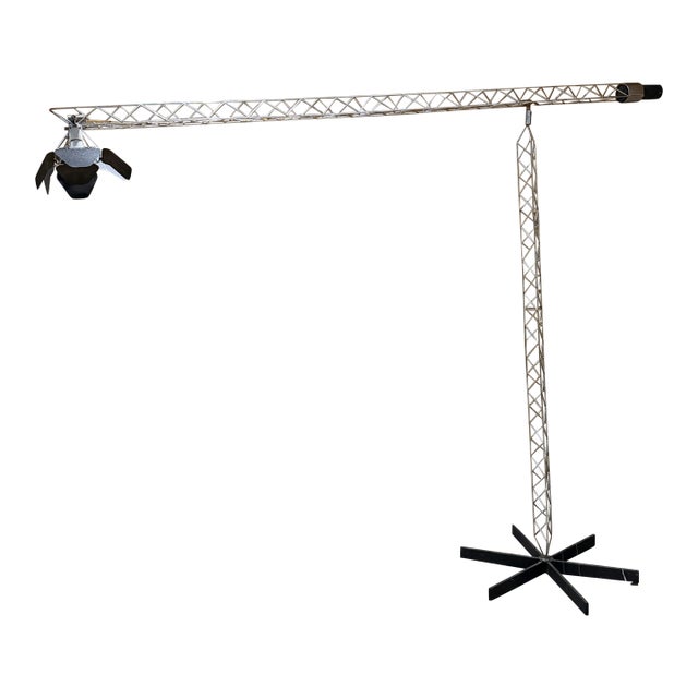 Industrial-Style Floor Lamp Crane C Jere Mid-Century Modern For Sale