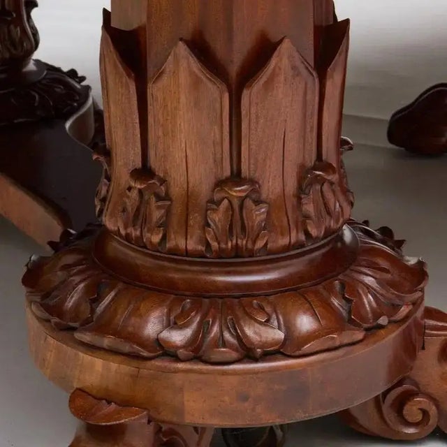 Fine English Mahogany Dining Table of the William IV Period For Sale In Boston - Image 6 of 8
