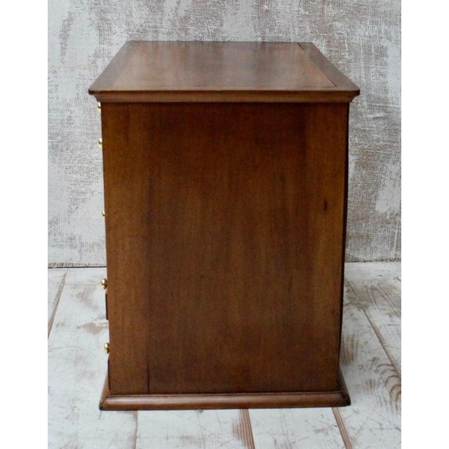 Brown Antique French Apothecary Drawer Cabinet, 1900 For Sale - Image 8 of 11
