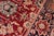 1990s Shabby Chic 1990's Floral Pak-Persian Red/Blue Wool Rug - 9'0'' X 12'5'' For Sale - Image 5 of 9