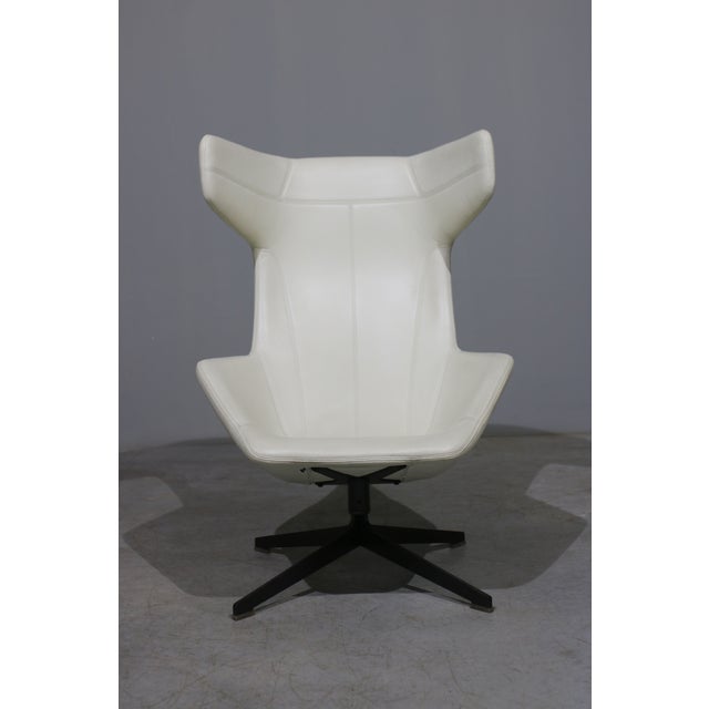 Moroso Set of Lounge Chair and Ottoman by Alfredo Haberli for Moroso, 2000s For Sale - Image 4 of 13