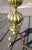 Vintage Ornate Cast Brass Fireplace Andirons 1950s For Sale - Image 16 of 18