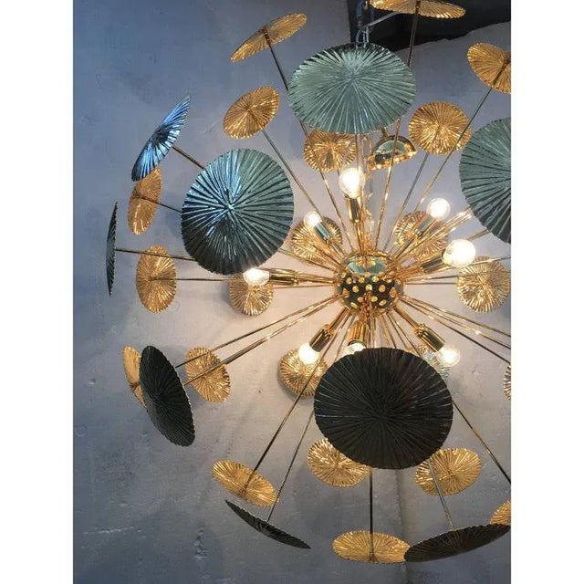 Contemporary Contemporary Water-Lily Sputnik Sphere Chandelier For Sale - Image 3 of 7