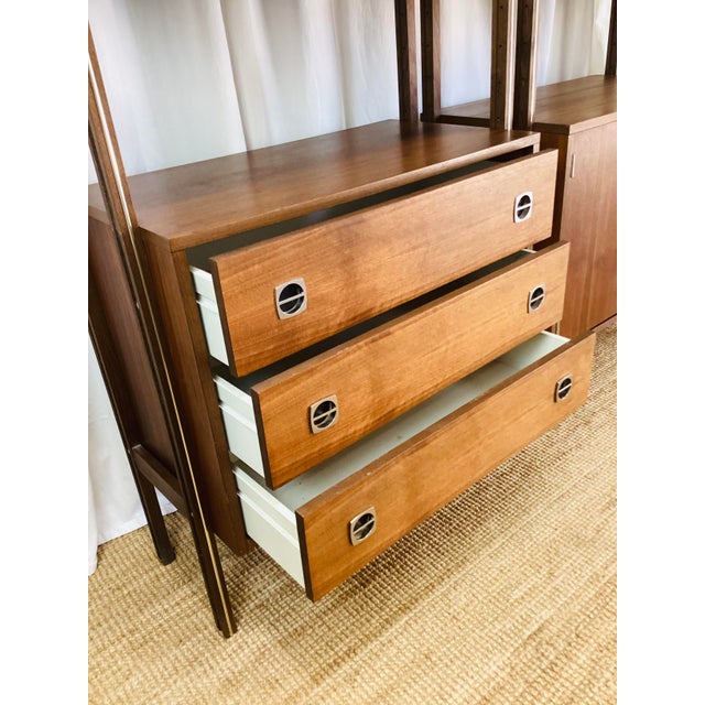 Vintage 1960s Teak Wood Freestanding Modular Shelving Unit Room Divider For Sale - Image 12 of 18
